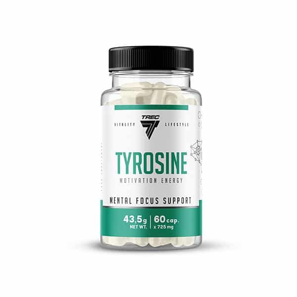 Trec Nutrition - Tyrosin, 60 kapslar | Vitaminer och MineralerVeganska produkterHälsa och välbefinnandeMental fokus och minneHälsokostFörbättra humöretL-tyrosinHumörförbättring | Apoteka