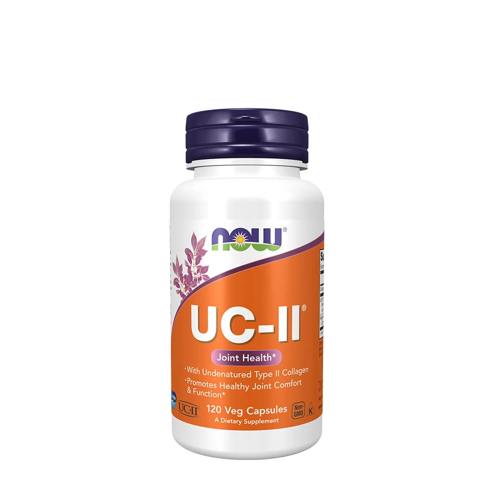 NOW - UC-II Odenaturerat Typ II Kollagen, 120 kapslar | Vitaminer och MineralerHälsa och välbefinnandeHälsokostKollagenStöd för lederna | Apoteka