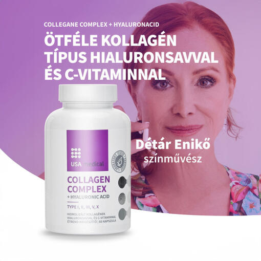 USA Medical - Collagen Complex, Kollagenkapslar med 5 Typer av Kollagen, 60 Kapslar - Bild 3