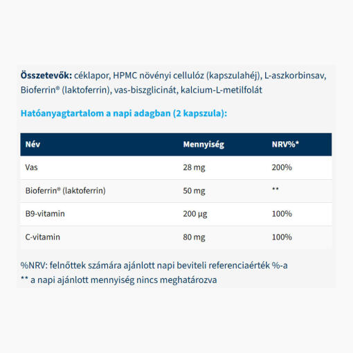 USA medical - Iron Boost Matrix BioFerrin®, 60 kapslar - Bild 2