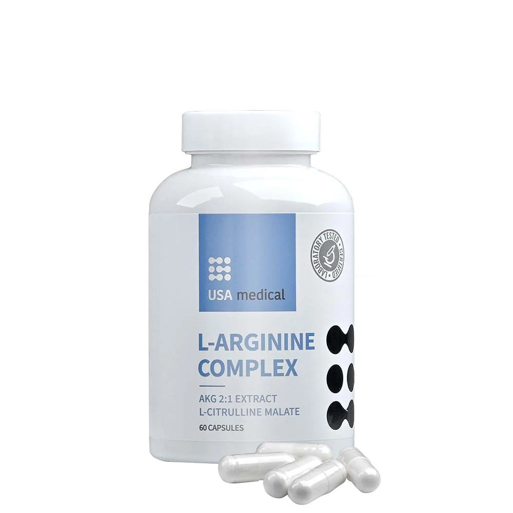USA Medical - L-Arginin Komplex, 60 kapslar | Hälsa och välbefinnandeHälsokostL-arginin | Apoteka