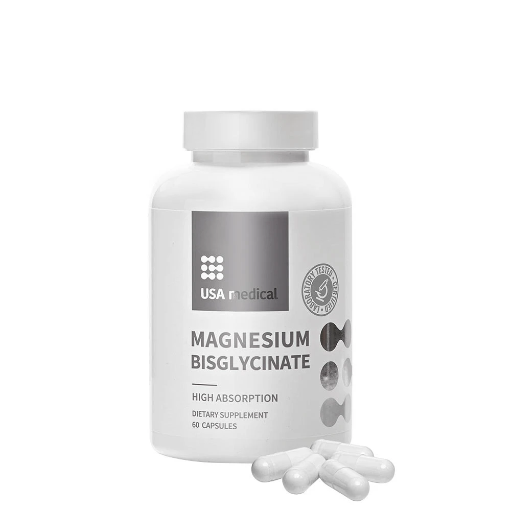 USA Medical - Magnesium Bisglycinat, 60 kapslar | HälsokostMagnesium | Apoteka