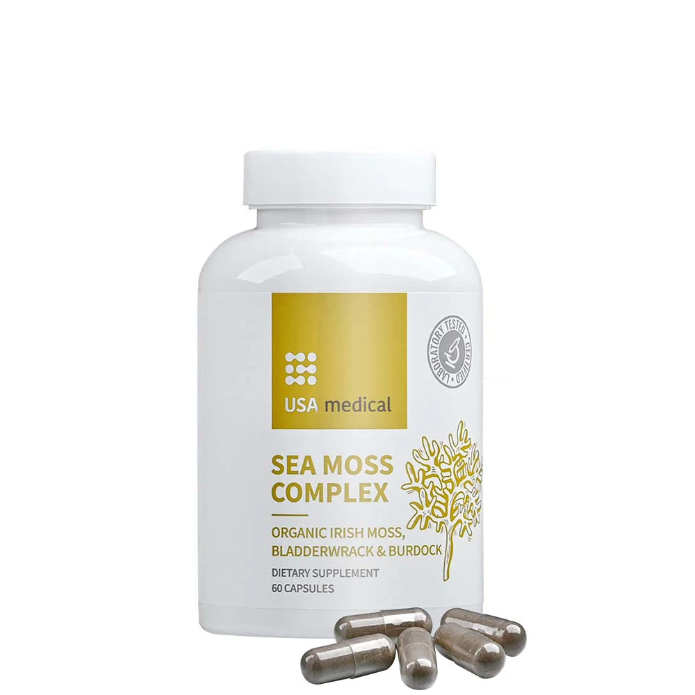 USA Medical - Sea Moss Complex, 60 kapslar | Hälsa och välbefinnandeHälsokostÖrter och växtbaserade preparat | Apoteka