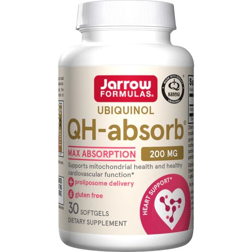 Jarrow Formulas - Ubiquinol QH-absorb, 200 mg - 30 mjukkapslar | Vitaminer och MineralerHälsa och välbefinnandeVissa vitaminerAntioxidanterHälsokostKoenzym Q10 | Apoteka