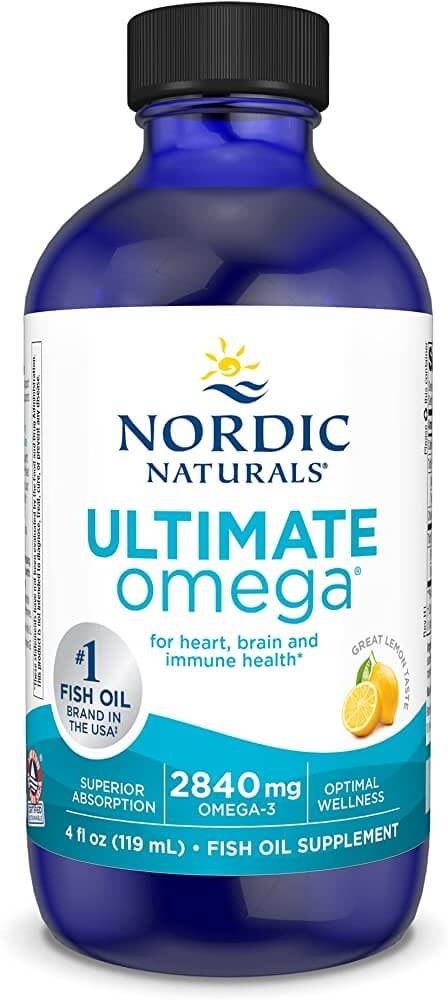 Nordic Naturals - Ultimate Omega, 2840 mg Citron, 119 ml | Vitaminer och MineralerHälsa och välbefinnandeOmegas - EFA - CLA - oljorOmega och fiskoljaHälsokostNordisk vitalitetBiohackingOmega & Näringsoljor | Apoteka