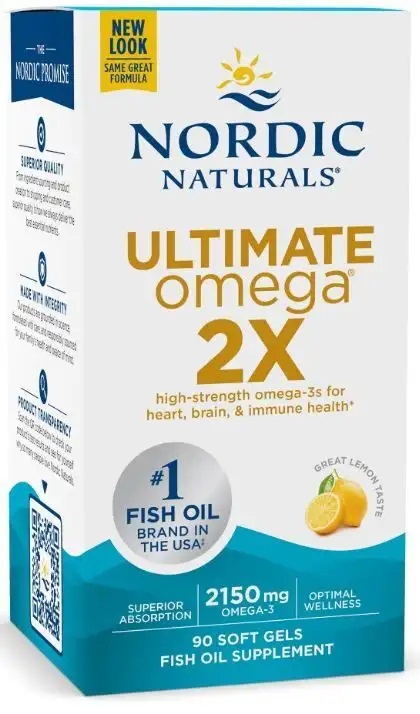 Nordic Naturals - Ultimate Omega 2X, 2150 mg Citronsmak, 90 kapslar | Vitaminer och MineralerOmega och fiskoljaHälsokostOmega & Näringsoljor | Apoteka