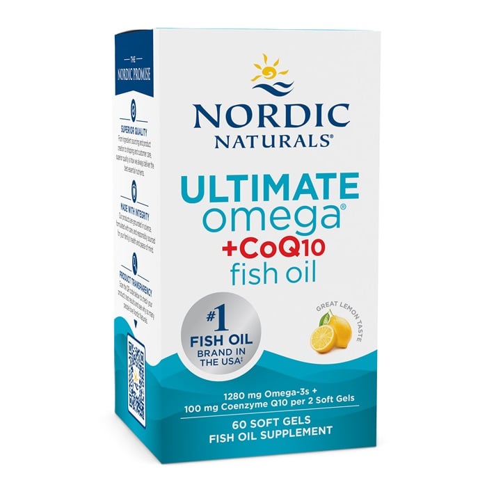 Nordic Naturals - Ultimate Omega + CoQ10, 1280 mg Citron, 60 kapslar | Vitaminer och MineralerHälsa och välbefinnandeOmega och fiskoljaHälsokostCoQ10Nordisk vitalitetKoenzym Q10Omega & Näringsoljor | Apoteka