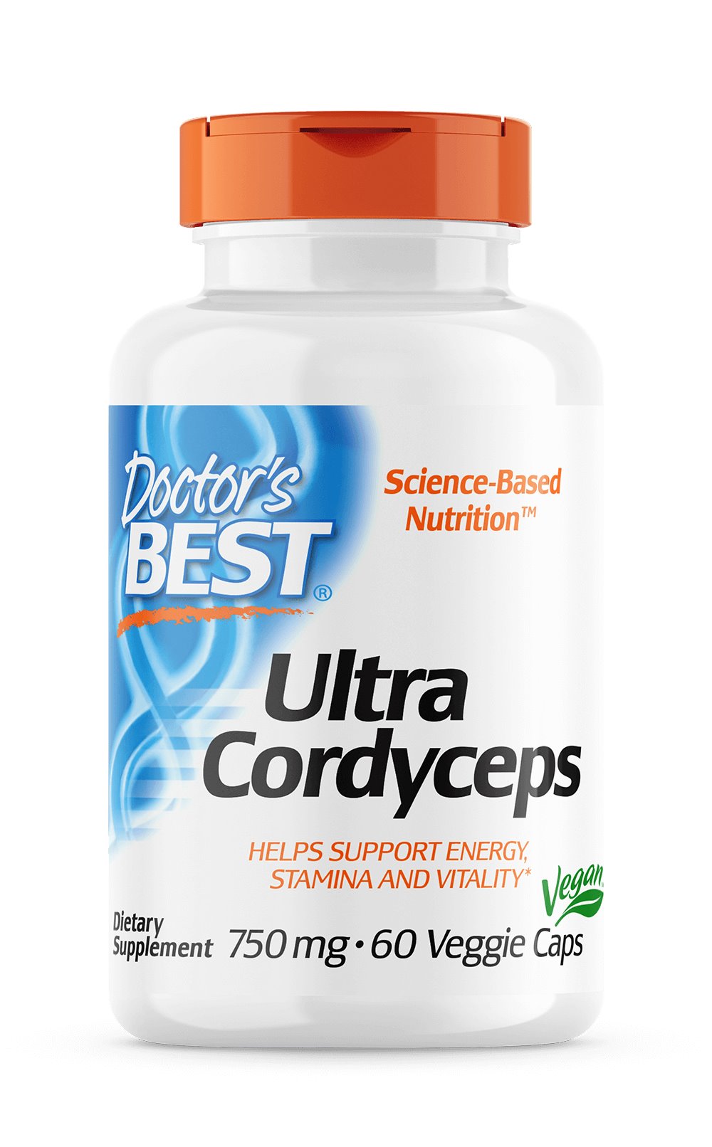 Doctors Best - Ultra Cordyceps, 750 mg - 60 vegetabiliska kapslar | Vitaminer och MineralerVeganska produkterHälsa och välbefinnandeHälsokostSvamptillskott | Apoteka