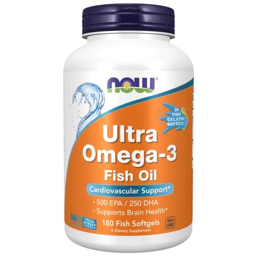 Ultra Omega-3 (In Fish Gelatin Softgels) - 180 fish softgels