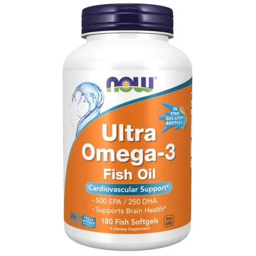 Ultra Omega-3 (In Fish Gelatin Softgels) - 180 fish softgels