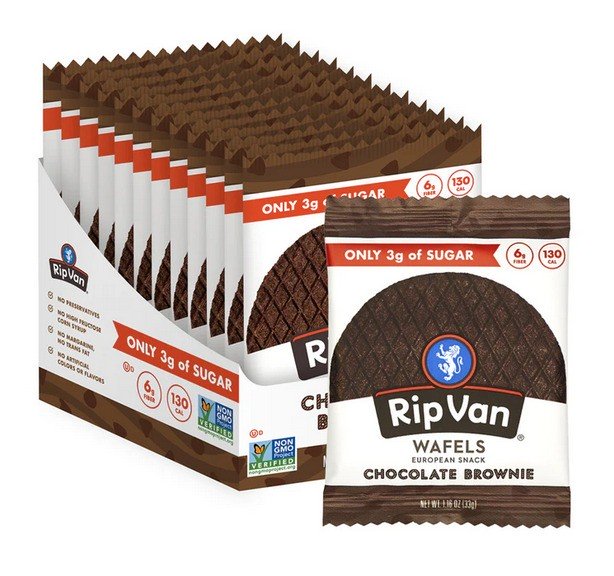 Vaflar, Choklad Brownie - 12 x 33g | Veganska produkterHälsokostSkuldfria godsaker | Apoteka