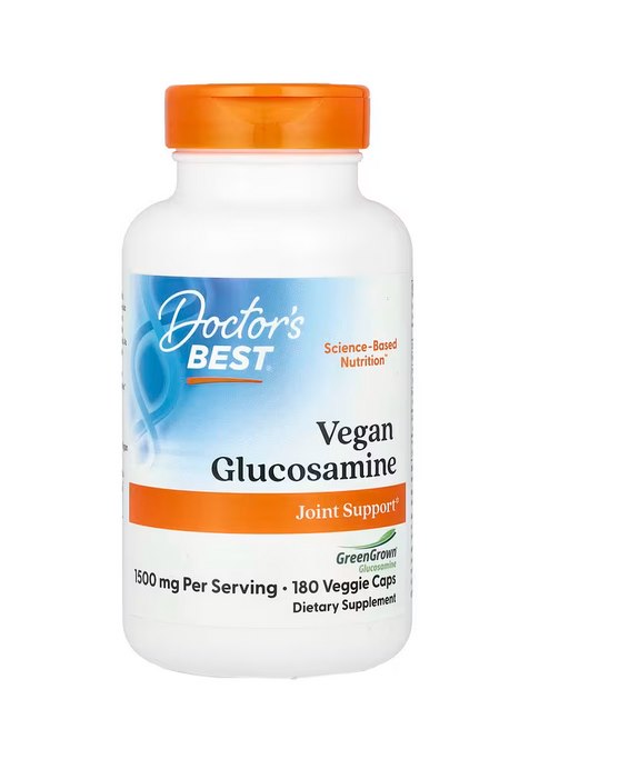 Doctors Best - Vegansk Glukosamin med GreenGrown, 750 mg - 180 kapslar | Vitaminer och MineralerVeganska produkterHälsokostGlukosaminsulfat | Apoteka