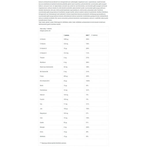 BioTechUSA - Veganskt Multivitamin, 60 tabletter - Bild 6