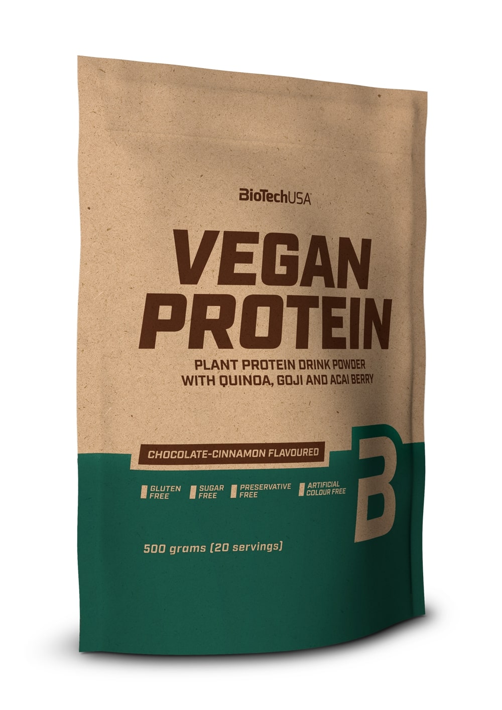 BioTechUSA - Vegan Protein, Choklad-Kanel, 500g | Veganska produkterHälsokostProteinerVäxtproteinerFitness och träning | Apoteka