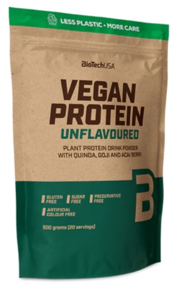 BioTechUSA - Vegan Protein, Osmaksatt, 500g | Veganska produkterHälsokostProteinerFitness och träning | Apoteka