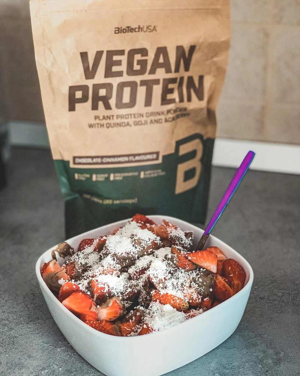BioTechUSA - Vegan Protein, Vaniljkaka, 500g - Bild 4