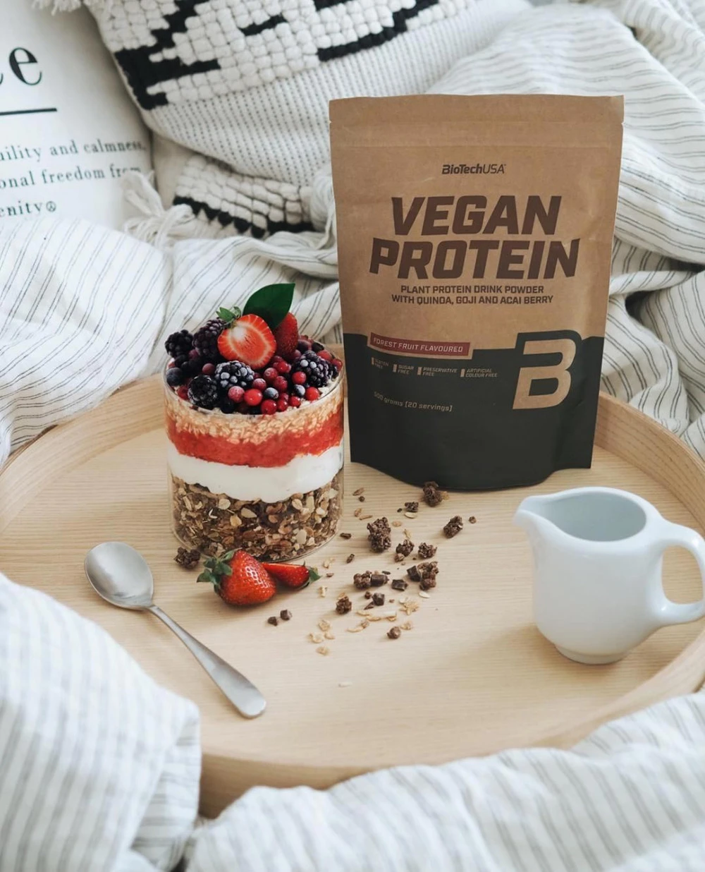 BioTechUSA - Vegan Protein, Vaniljkaka, 500g - Bild 7