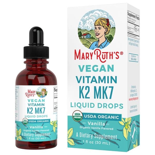 MaryRuth Organics - Vegansk Vitamin K2 MK7, Vanilj - 30 ml | Veganska produkterHälsa och välbefinnandeK-vitaminHälsokost | Apoteka