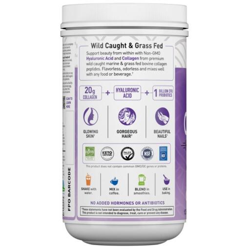 Garden of Life - Vildfångat och Gräsbetat Kollagen med Hyaluronsyra i Pulverform, 270g - Bild 3