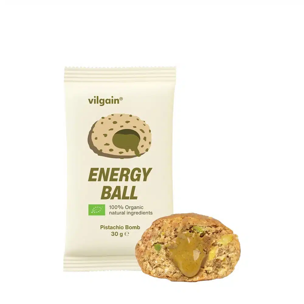 Vilgain - Bio Energy Ball Pistachio Bomb, 30 g | Nya produkterHälsokostProteinbars | Apoteka