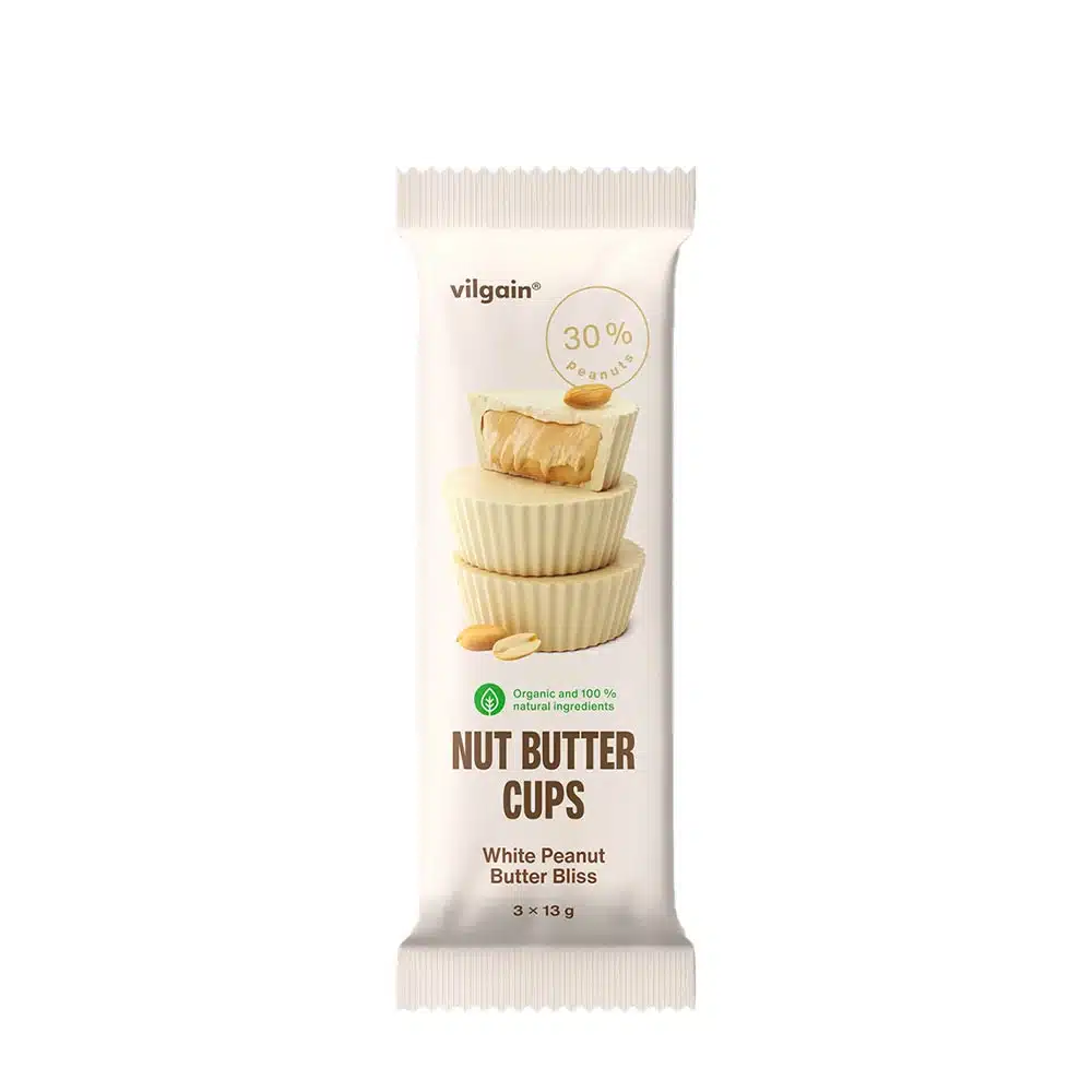 Vilgain - Bio Nut Butter Cups Vit Jordnötssmör Bliss, 39 g | Nya produkterNötsmör | Apoteka