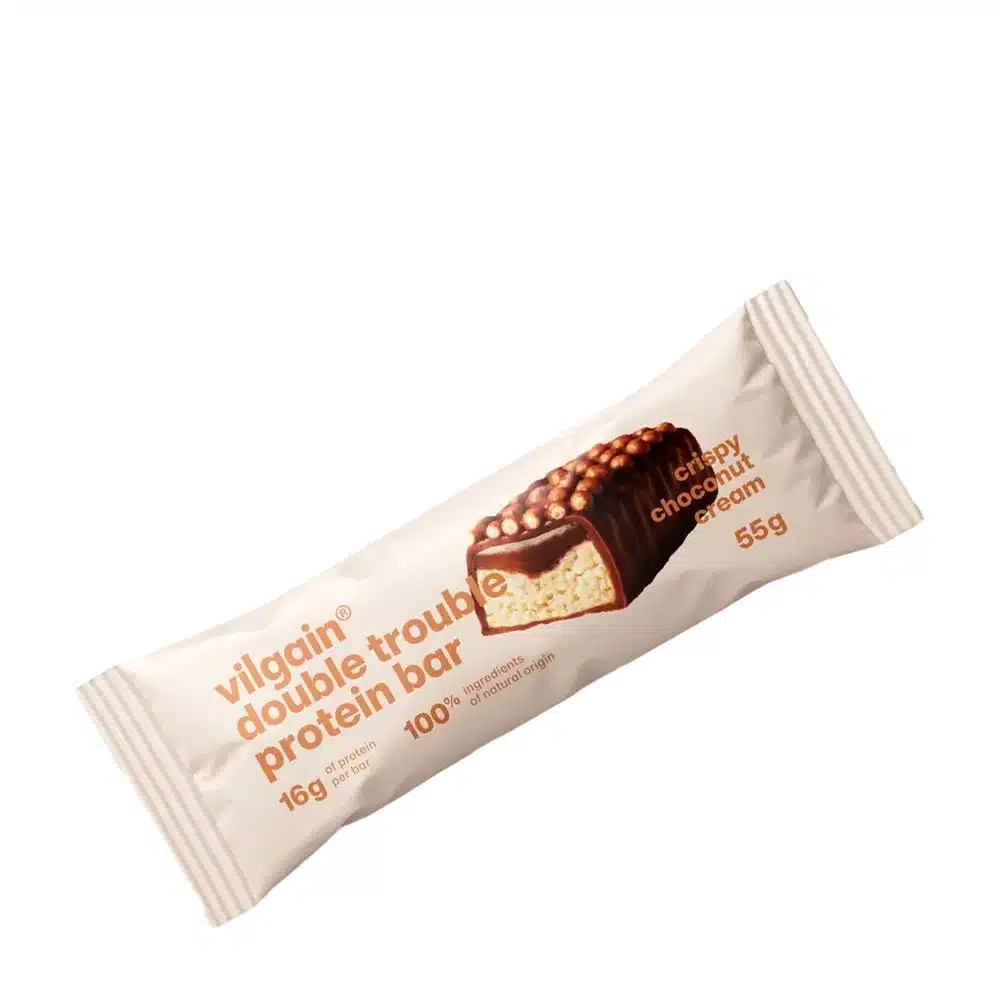 Vilgain - Double Trouble Proteinbar Choco Bueno, 55 g | Nya produkterHälsa och välbefinnandeHälsokostProteinbars | Apoteka