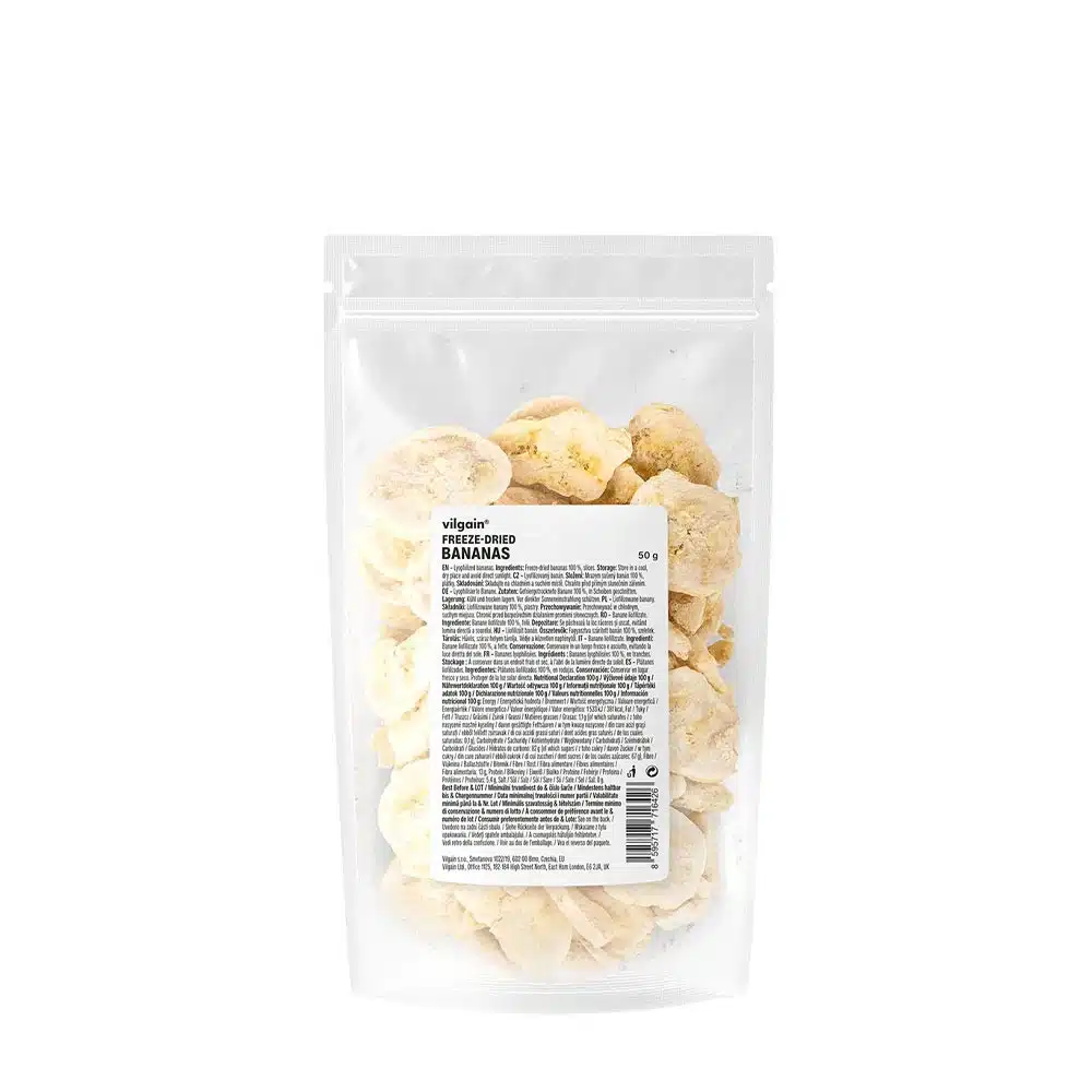Vilgain - Frystorkade Bananer, 50 g | Nya produkterHälsokost | Apoteka