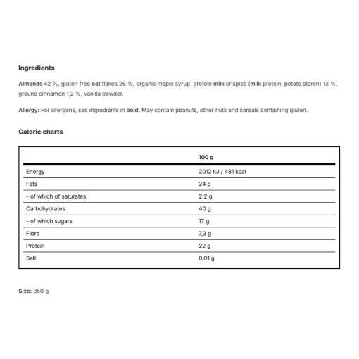 Vilgain - Protein Granola Kanel Crunch, 350 g - Bild 2