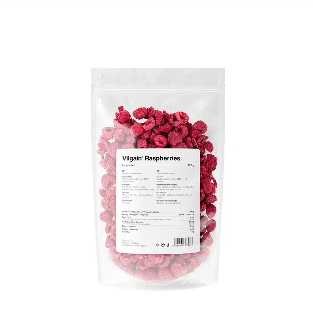 Vilgain - Frysetorkade Hallon, 100 g | Nya produkterHälsokost | Apoteka