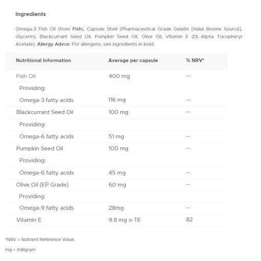 Vitabiotics - Ultra Omega 3-6-9, 60 kapslar - Bild 2