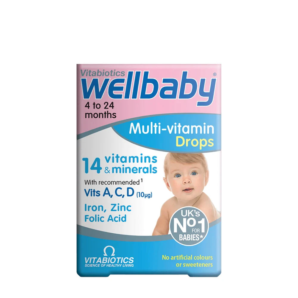 Vitabiotics - Wellbaby Multivitamindroppar, 30 ml | MultivitaminerHälsokostBarns hälsa | Apoteka