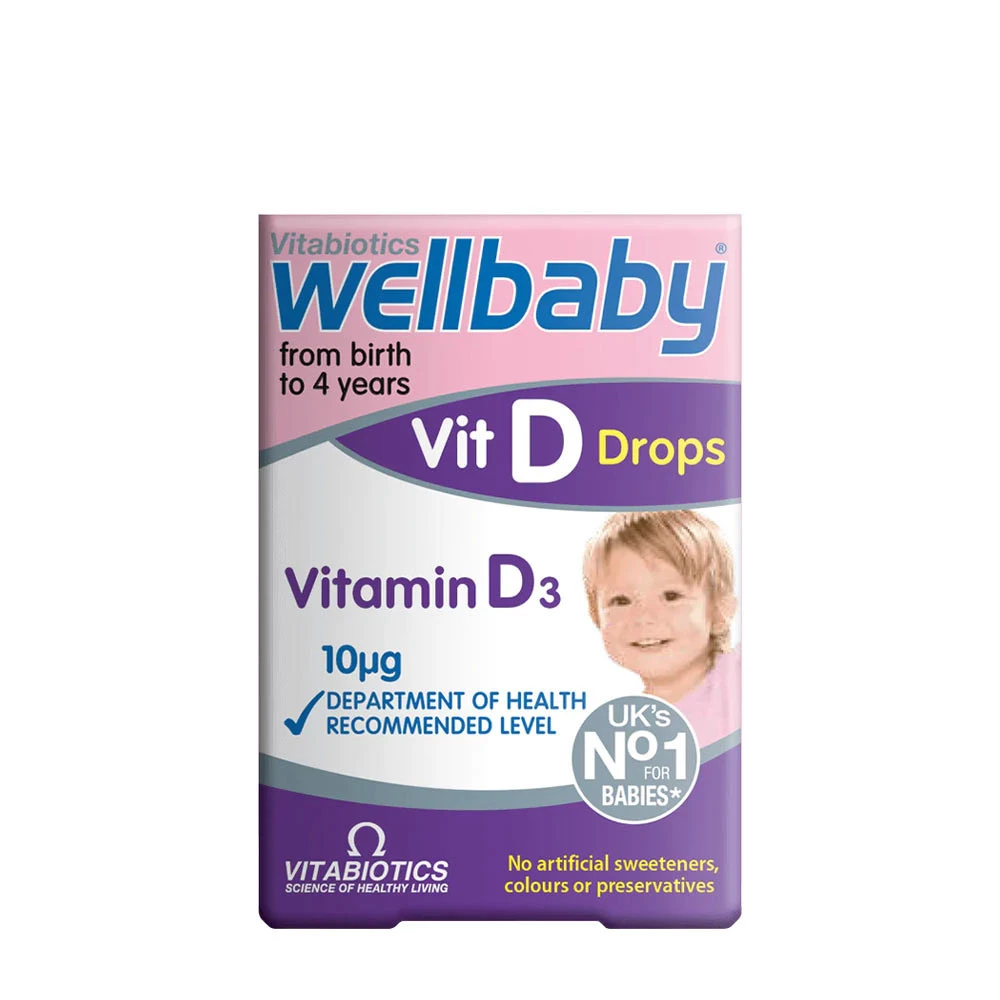 Vitabiotics - Wellbaby D-vitamindroppar, 30 ml | D-vitaminHälsokostBarns hälsa | Apoteka