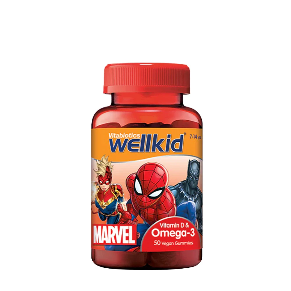 Vitabiotics - Wellkid Marvel Omega-3, 50 Gummies | ViktkontrollOmega och fiskoljaHälsokostBarns hälsa | Apoteka