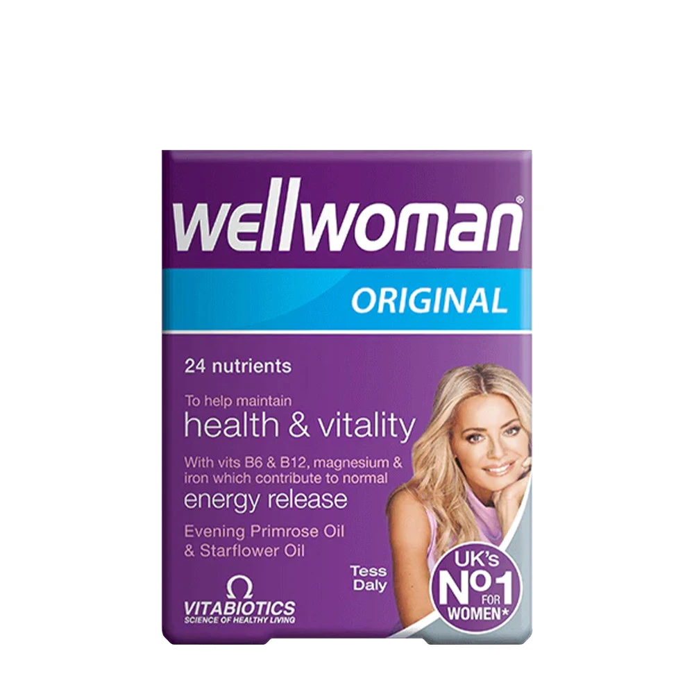 Vitabiotics - Wellwoman Original, Multivitamin för kvinnor, 30 kapslar | MultivitaminerKosttillskott för kvinnorHälsokost | Apoteka