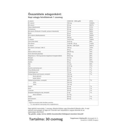 Vitaking - Multivitamin Senior 365, 30 paket - Bild 3