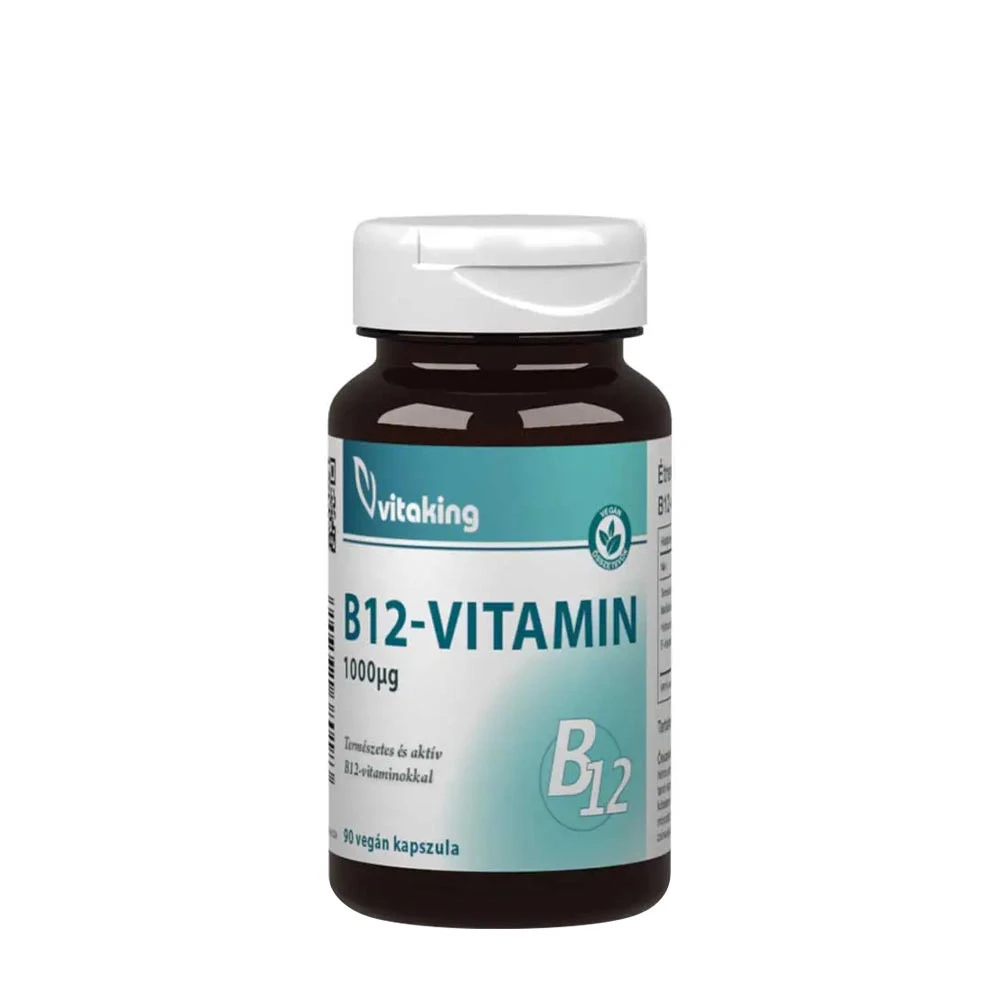 Vitaking - Active Vitamin B12, 1000 mcg, 90 kapslar | Vitaminer och MineralerVissa vitaminerHälsokostB12Vitamin C | Apoteka
