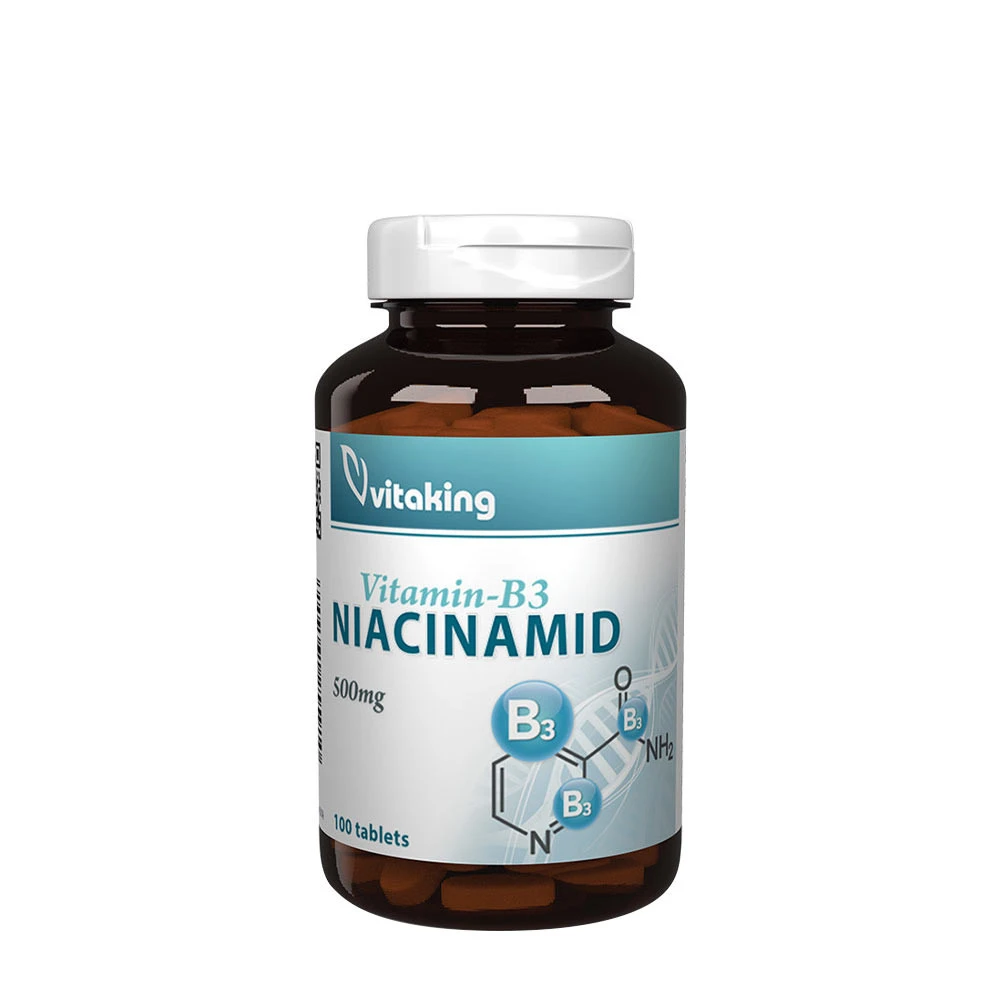 Vitaking - B3 Niacinamid, 500 mg, 100 tabletter | HälsokostNiacin | Apoteka
