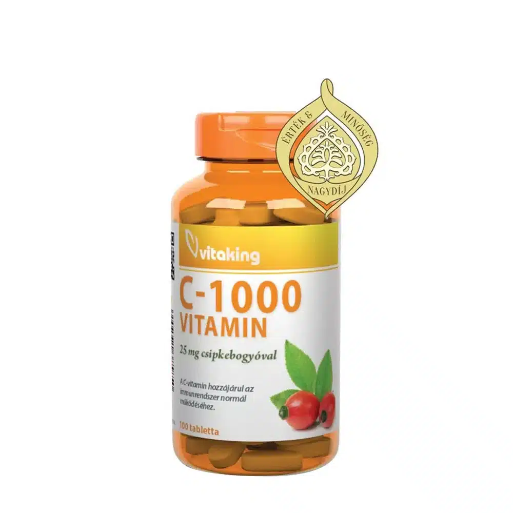 Vitaking - C-1000 med Nypon, 25 mg, 100 tabletter | Nya produkterVitaminer och MineralerVitamin C | Apoteka