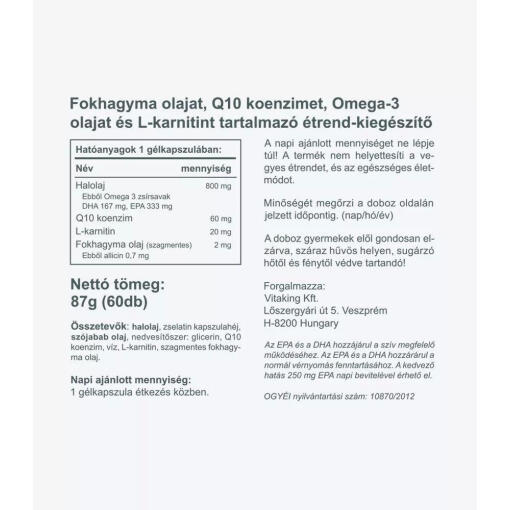 Vitaking - Cardiolic Hjärtstödsformel, 60 Mjukkapslar - Bild 2