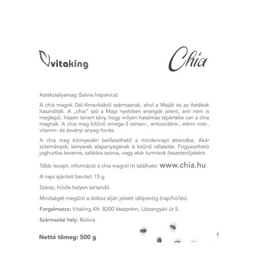 Vitaking - Chiafrön, 500 g - Bild 2
