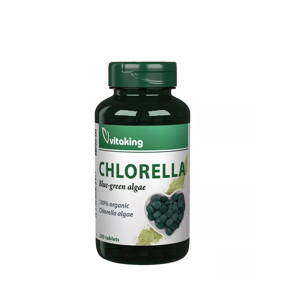 Vitaking - Chlorella Blågrönalg, 500 mg (200 tabletter) | Hälsa och välbefinnandeHälsokostÖrter och växtbaserade preparat | Apoteka