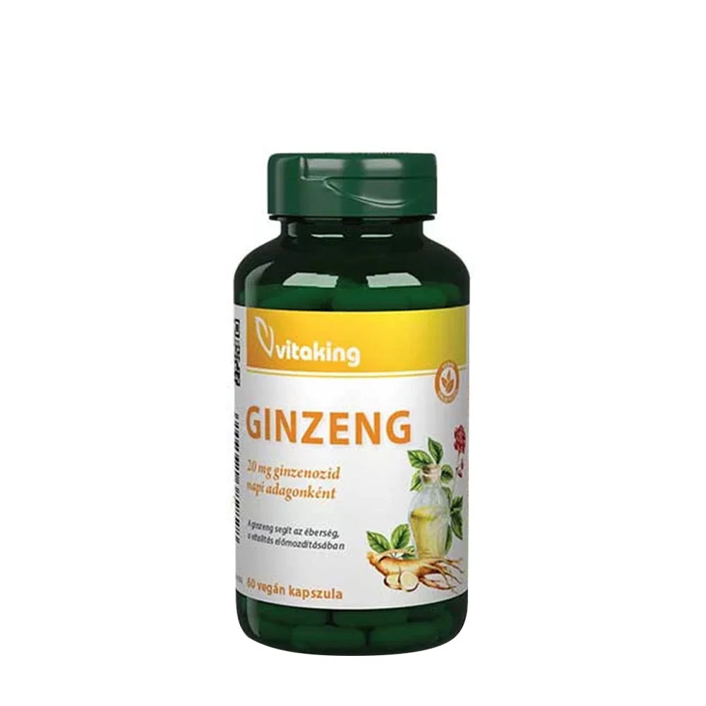 Vitaking - Ginsengextrakt, 100 mg (60 kapslar) | HälsokostGinseng | Apoteka