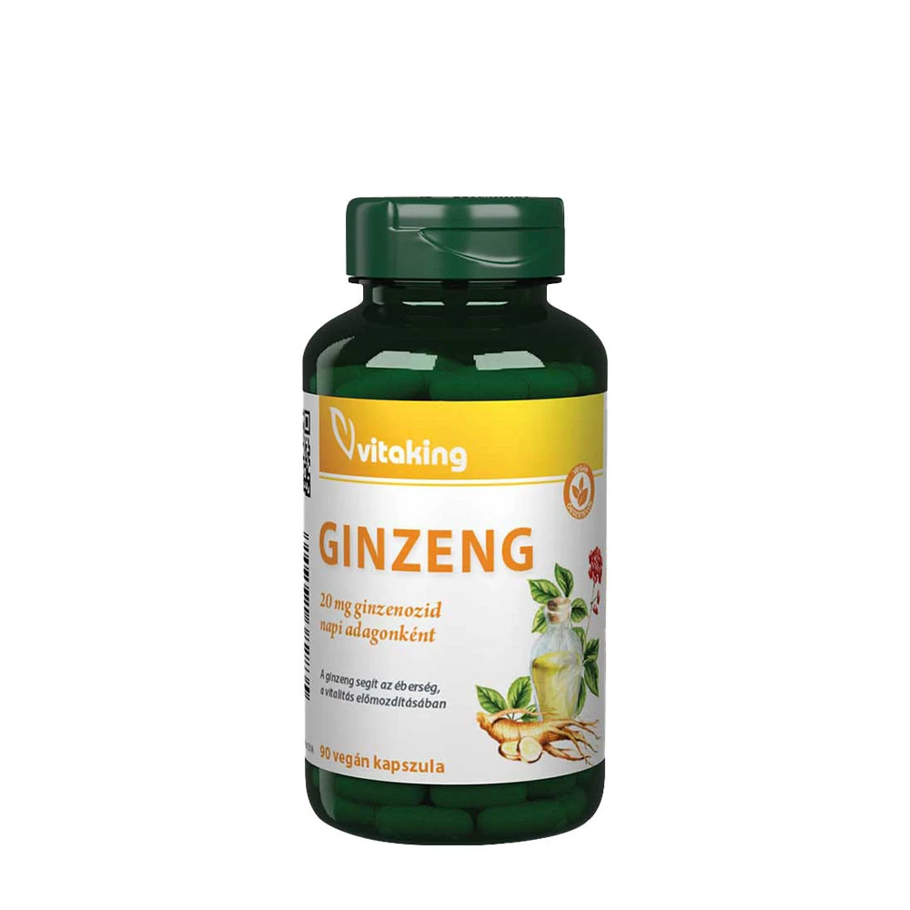 Vitaking - Ginsengextrakt, 100 mg (90 kapslar) | HälsokostGinseng | Apoteka