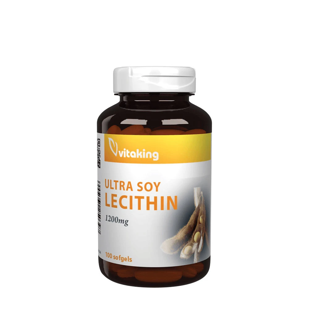 Vitaking - Ultra Soy Lecithin, 1200 mg, 100 mjukkapslar | Omegas - EFA - CLA - oljorHälsokost | Apoteka