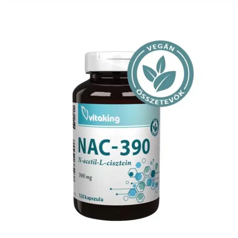 Vitaking - NAC-390, N-acetylcystein 390 mg, 120 kapslar | HälsokostN-acetyl | Apoteka
