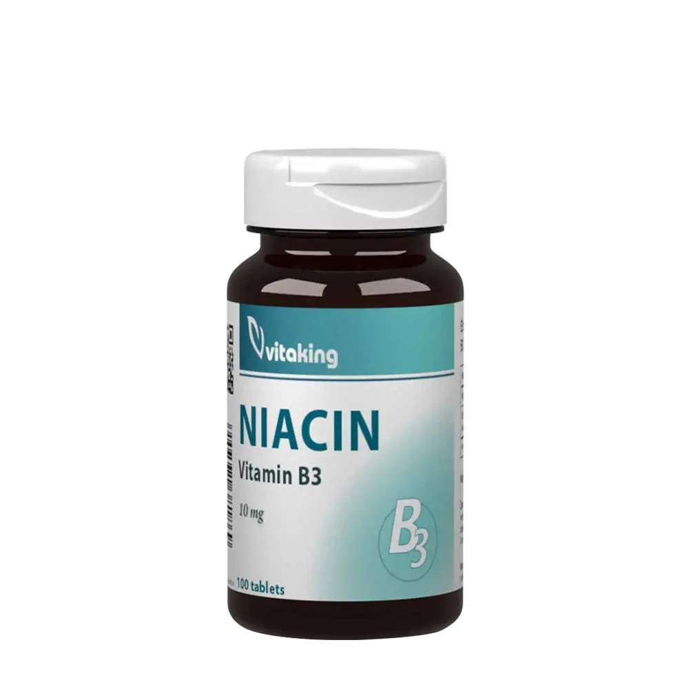 Vitaking - Niacin B-3, 10 mg, 100 tabletter | HälsokostNiacin | Apoteka