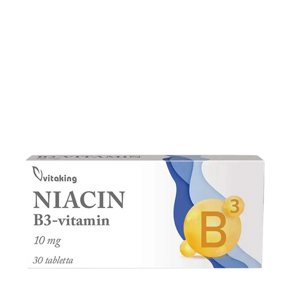 Vitaking - Niacin B-3, 10 mg, 30 tabletter | HälsokostNiacin | Apoteka