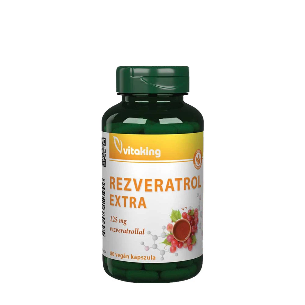 Vitaking - Resveratrol Extra, 125 mg, 80 kapslar | HälsokostResveratrol | Apoteka