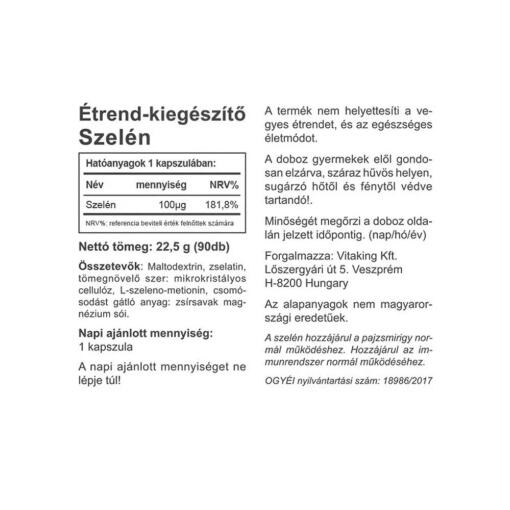 Vitaking - Selenium Select, 90 kapslar - Bild 2