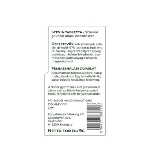 Vitaking - Stevia Mini, Sötningskapslar, 150 kapslar - Bild 2